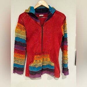 Sunshine Daydream Hoodie Jacket Women's S/M Full Zip Greater Good‎ Network